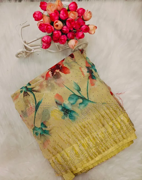 DESIGNER STONE WORK SAREES DS44